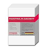 Das Produkt - Unsere Polystyrol Platten, auch bekannt als, Styrolplatten oder HIPs (High Impact Polystyrol) sind vielseitig einsetzbar. Vorderseite und Rückseite matt