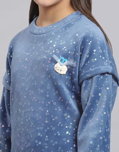 Image of Monte Carlo Girls Printed Round Neck Full Sleeve Sweatshirt (523063583)