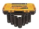 DEWALT Set 7 Impact Socket 1/2" McLaren Edition Black