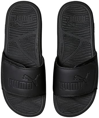 PUMA Men's COOL CAT 2.0 ALTERNATIVE CLOSURE Slide Sandals, Puma Black-Puma Black, 9 | Image 3