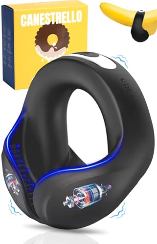 MySecretCase Anillo Pene Testiculos Silicona - Penis Ring para Hombre, Anillos Vibración Pareja, Cockringe Silicone para Hombres, Vibrador Parejas Erección Duradera, Cock Ring con Vibraciones (Negro)