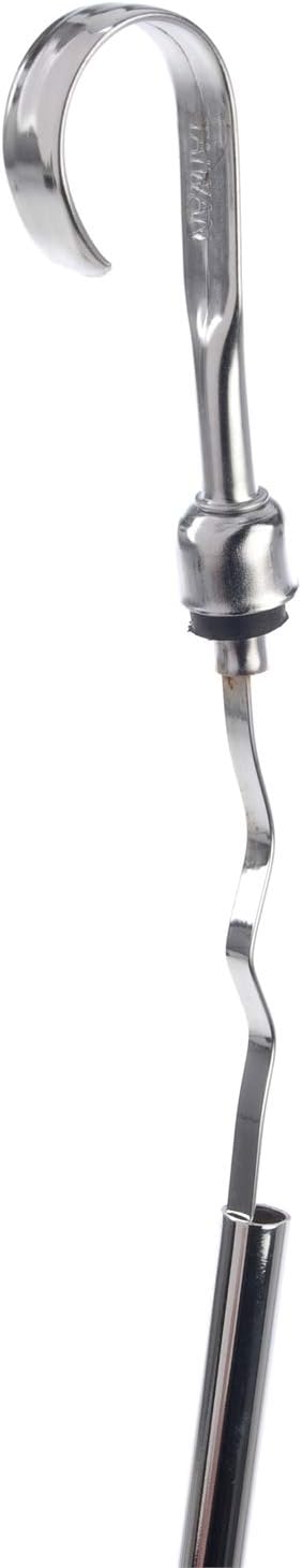 JEGS Universal Chrome Dipstick | 1/4" NPT | 21" Long Dipstick | 24� Overall Length | 1 Per Package | Can Be Bent To Fit | Includes Weld Fitting