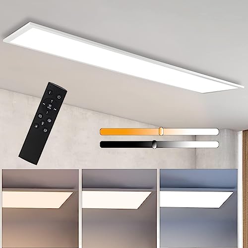 CBJKTX Deckenleuchte LED Panel 120x30CM Deckenlampe Flach Dimmbar mit...