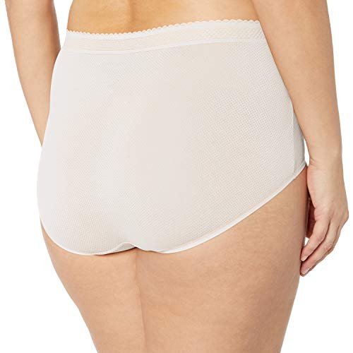 Warner's Women's Plus Size No Pinching No Problems Breathe Freely Microfiber Brief Rs4901P, White, M #TOP1