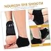 SHERCHPRY 2Pairs Breathable Silicone Heel Sleeves Portable Moisturizing Heel Socks for Cracked Comfortable Foot Care for Men and Women Skin Color