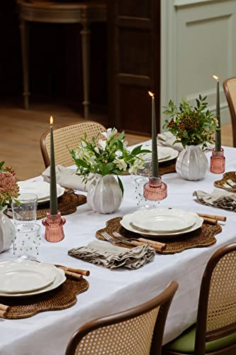 Vixdonos Glass Candlestick Holders Tealight Candle Holders For Table Centerpieces, Wedding Decor And Dinner Party (3 Pcs, Reddish Brown) #TOP3