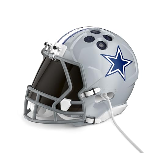 Image of NFL Echo Dot Bundle: Includes Echo Dot | Deep Sea Blue and Limited-Edition NFL Helmet Stand | Dallas Cowboys