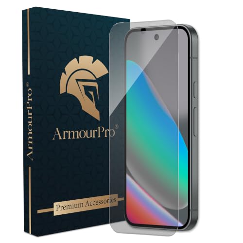 Image of ArmourPro Matte Tempered Glass for Google Pixel 10 and Pixel 10 Pro, Borderless Edge-to-Edge Screen Protector, Anti-Glare, Anti-Fingerprint, Smooth Touch, Case Friendly | Pack of 1