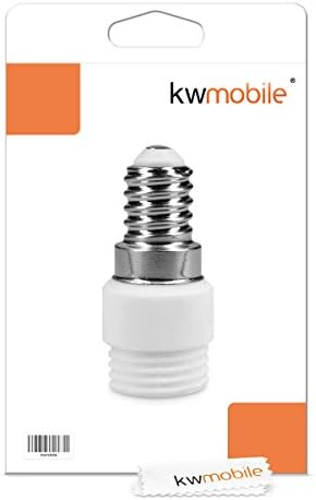 kwmobile Lamp Socket Adapter 5 Pack - Convert E14 Socket to G9 LED Light Bulbs for Energy Efficiency