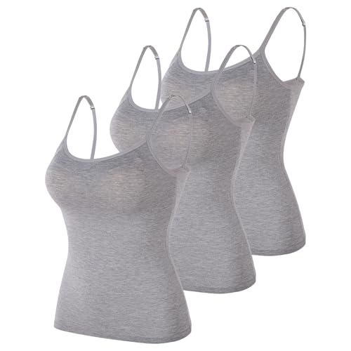 Camisoles basique pour femme : lot de 3 débardeurs confortables et durables en grande taille