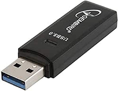 Gembird UHB-CR3-01 USB Noir - Lecteur de Cartes (MS), MicroSDXC, MiniSDHC, SD, SDHC, SDXC, USB, Noir, 17 mm, 60 mm, 8,5 mm