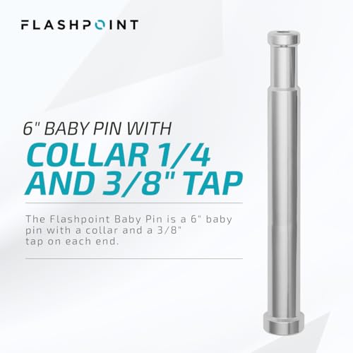 Image of Flashpoint 6 inch Baby Pin with Collar 1 /4 and 3 /8 inch Tap