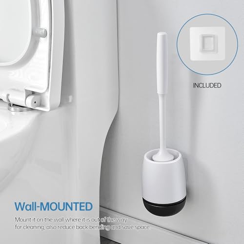 Brosse WC outil de nettoyage profond avec support ventilé mural