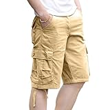 Bermudas Ropa Hombre Piratas Pantalon Corto Montaña Montaña Caqui Rebajas Hoy Oferta Flash Cremallera Bolsillos Algodón Shorts Cuerda Lisas Cargo XL Pantalones Cortos Hombre Trabajo Caqui XL