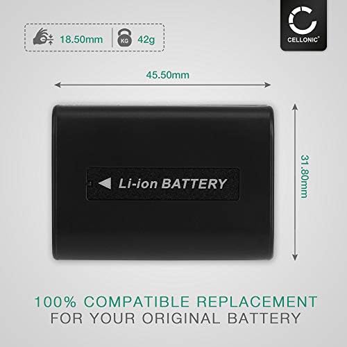 CELLONIC® NP-FH40 NP-FH50 -FH60 Battery Replacement for Sony A230 A290 A330 A380 A390 DSC-HX1 HX200V HX100V CX7 HDR-SR11 HDR-SR12 DCR-SR45 DCR-SR42 700mAh Camera Spare Backup Power Pack  