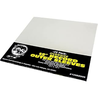 (25) Oversize Plastic Outersleeves for 12″ Vinyl Records – High Clarity Plastic – Fits Most Box Sets up to 3/4″ Thick! #12SE03OS - Les Beatles, Paul McCartney, John Lennon, RIngo Starr, George Harrison
