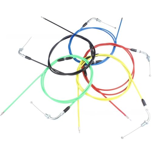 FACAIIO Câble d'accélérateur pour moto PWK type godet de carburateur, construction en acier, léger, 180 g, noir