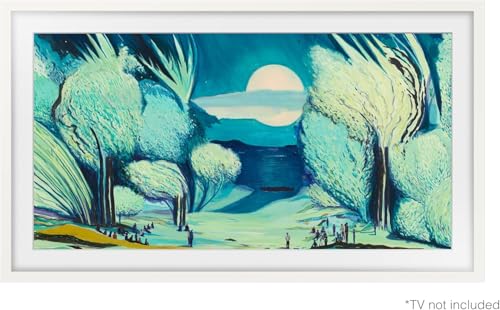 Samsung 55" The Frame Customizable Bezel 2021–2025, Modern White Magnetic Frame VG-SCFA55WTBZA Trim Kit for 55-Inch QLED Art TV, Easy Snap-On Wall-Mount Gallery Style Living Room Home Decor by Samsung - Image 2