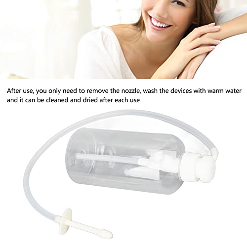 Vagina Cleaning Kit, Large Capacity Reusable Vaginal Douche Cleaner, Silicone Women Vagina Douche Kit With 2 Nozzle Tips For Home (600Ml) #TOP2