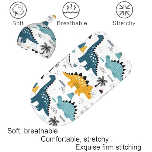 Image of Cute Swaddle Blanket for Baby, Soft Swaddling for Newborn Unisex Baby Stuff, Shower Gifts
