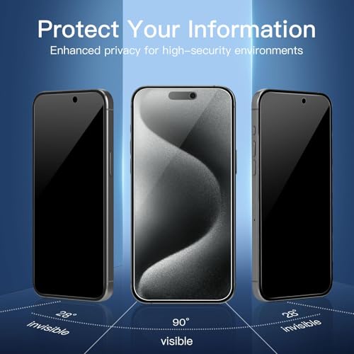 Image of NEW'C for iPhone 15 Pro Max /15 Plus Screen Protector Privacy 28