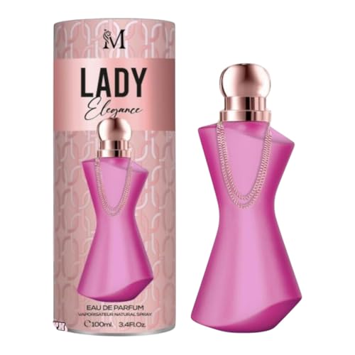 Everlyx - Lady Elegance Eau de Parfum 100 ml – Perfume para mujer – Aroma floral y dulce, elegante y duradero – Fragancia sofisticada con notas de jazmín, miel y ámbar