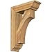 Ekena Millwork BKT0604X18X26WTL01RWR Westlake Traditional Rough Sawn Bracket w/Offset Brace, Western Red Cedar