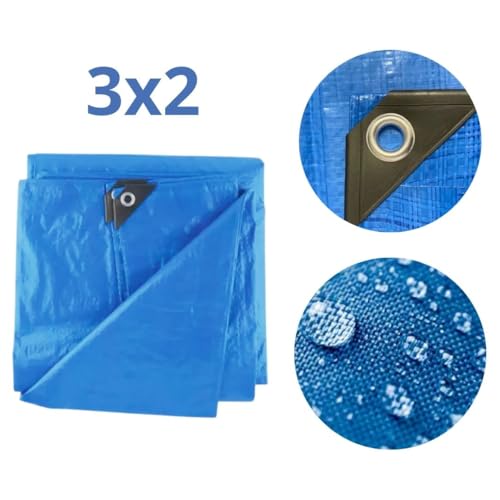 Kit Lona 3x2m Impermeável Com Corda 10 Metros
