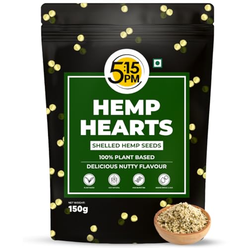 5:15PM Hemp Hearts | Hulled Hemp Seeds for Eating | Raw Shelled Hemp Seeds For Eating Vegan, Gluten Free & 100% Organically Grown - 150g (B0D8HSNB7Z) Amazon Price History, Amazon Price Tracker