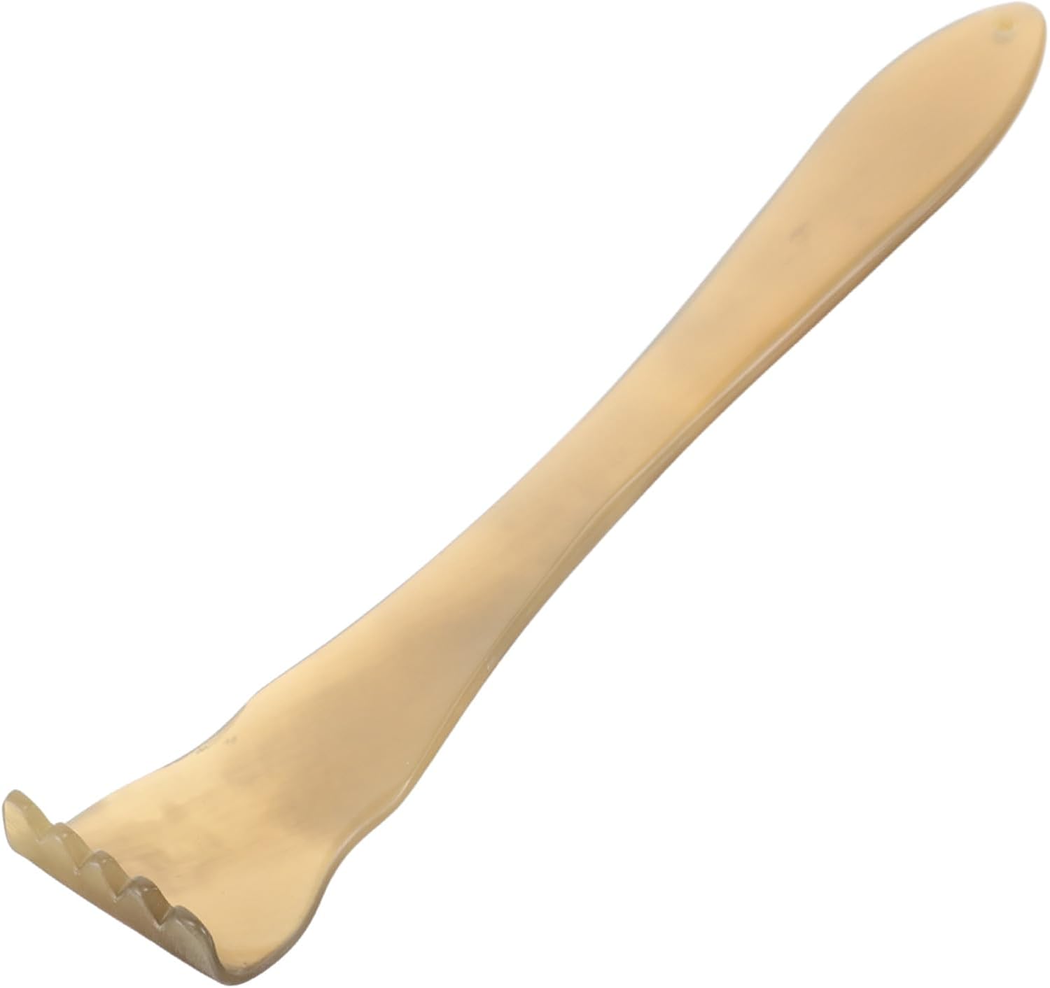 Portable Horn Back Scratcher for Adults Ergonomic Heavy Duty Muscle Comb Massage Tool for Itching Relief at Home Work Travel Smooth Natural Horn Material for Men Women Elderly