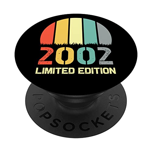 Born In 2002 Edición Limitada 2002 Cumpleaños Popsocket 2002 PopSockets PopGrip Intercambiable