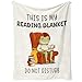 Greatabox Book Lovers Gifts for Women Men, Frog Reading Blanket Gifts for Book Lovers, Reader Gifts Bookish Presents on Birthday Christmas, Reading Accessories Soft Flannel Throw Blanket 60"x50"