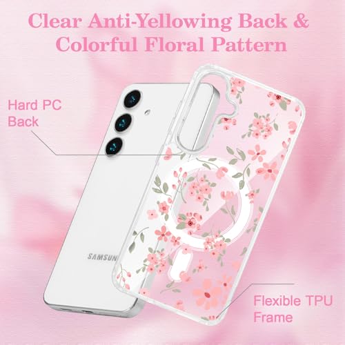 Coque Samsung A54 5G fleur rose, la protection chic pour vos sorties
