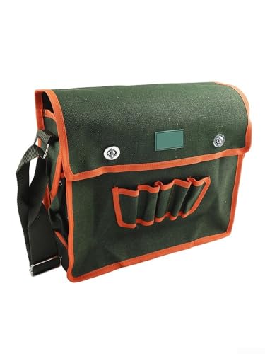 Honseadek Electrician Tool Bag with Shoulder Strap for Woodworking and Workshop Tool Storage, Heavy Duty Single Strap Tool Organizer and Repair Kit Carrier - Image 5