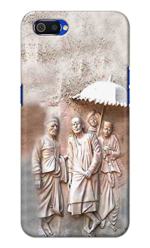 Image of Printed Hard Back Cover Case for Realme C2 | Oppo A1K Back Cover (Sai Baba) -1803