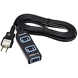 パナソニック(Panasonic) ザ・タップX 安全設計扉・パッキン付コンセント 3コ口 スナップキャップ・3mコード付 ブラック WHA2533BKP