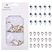 Tisslan 100pcs Glass Kite Flatback Crystals Design Nail Art Diamond Decoration Stones 2 Sizes Mix