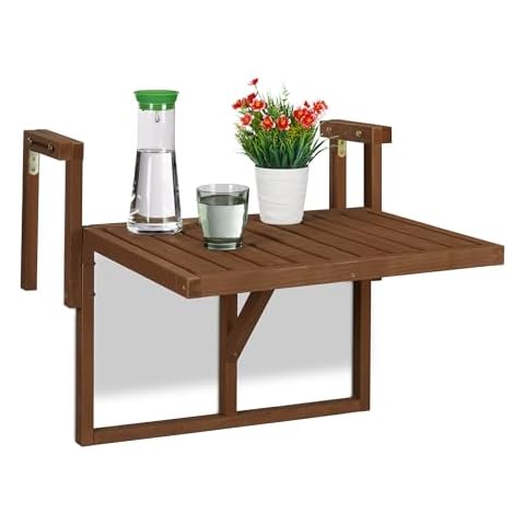 Table Repliable en Bois Relaxdays Cover