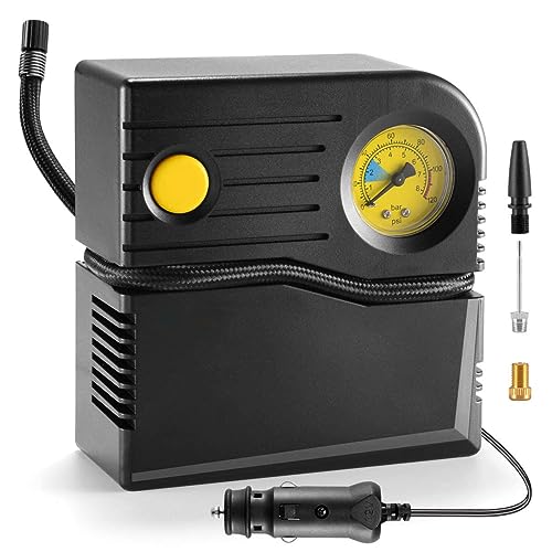 KeepCart Air Compressor Pump - DC 12V Portable Air Compressor Tire Inflator with Pressure Gauge...