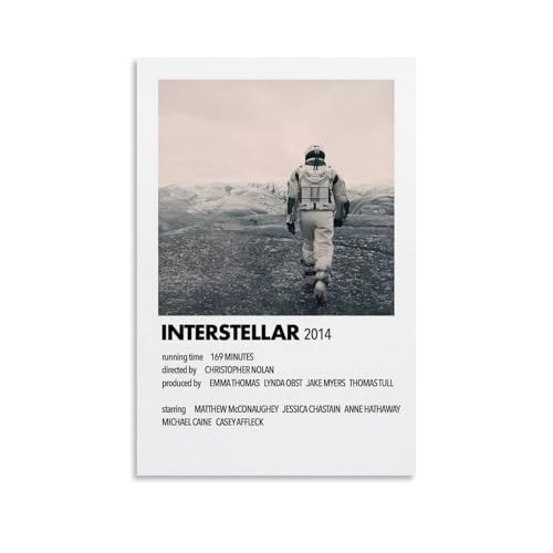 Interstellar - Poster cinematografico, stampa artistica da parete, decorazione moderna, 40 x 60 cm