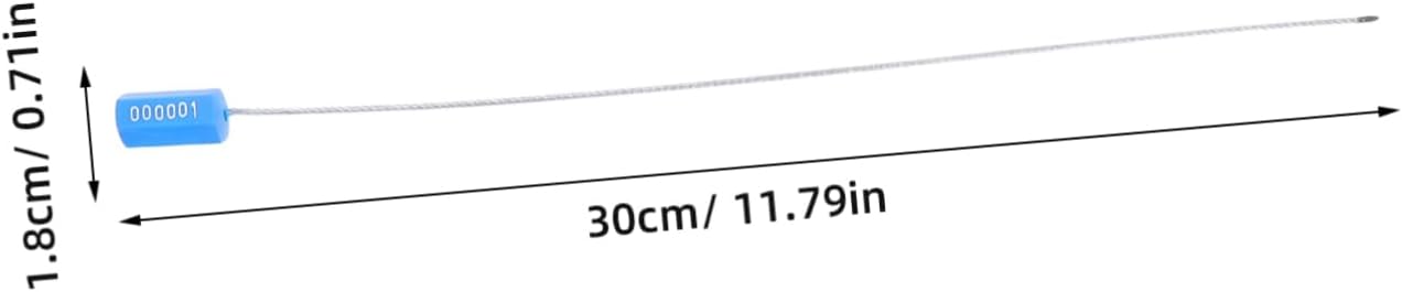 OUNONA 100pcs Steel Cable Seals: Weather Resistant Tamper-Proof Tags - High Strength Metal Wire Seal for Shipping Container Truck