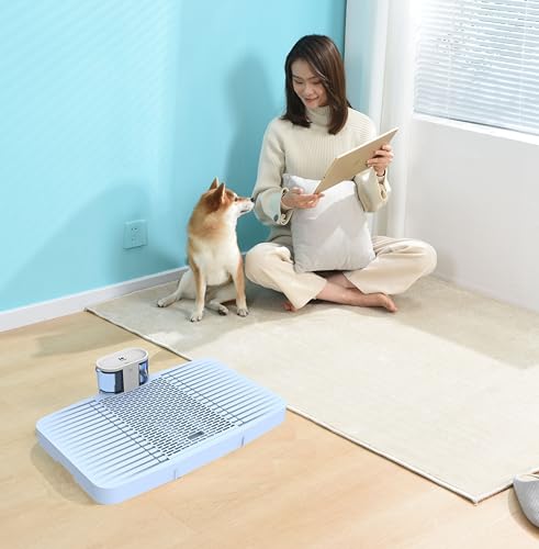 WonPad Smart Dog Potty Free from Disposable Pee Pads!Automatical Pee Sensing! Smart Pee Collecting!Environmentally Friendly！Low Carbon Emissions! (Medium Spliced ​​Version) (Medium Spliced ​​Version)