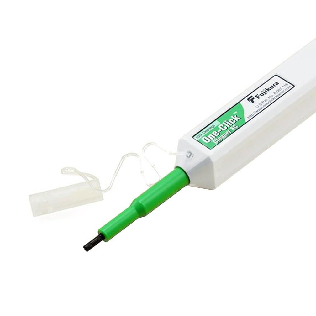 HiFiber Glasfaserreiniger, 2,5 mm SC-Glasfaserstecker Reinigungsstift für Ferrulenenden von SC/ST/FC, UPC, One-Click-Reiniger, bis zu 800 Reinigungen