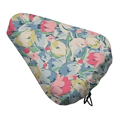 Colorful Floral Bike Seat Cover