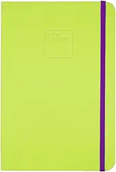 Caderneta Pontilhada Color Blocking 80 folhas em Papel Marfim 90g/m² (Capa Verde/Roxo | 14,5x21cm)