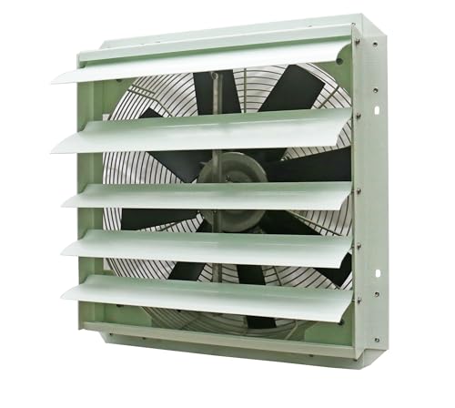 iLiving 18-Inch Corrosion Resistance Shutter Exhaust Fan, Single Speed