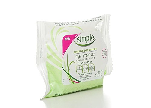 Simple Sensitive Skin Experts Eye Make-Up Remover Pads 30 ea (Pack of 4)