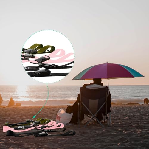 Houfut Carry Strap for Beach Chair Folding Chair, Adjustable Shoulder Strap for Camp Chair, Replacement Carry Strap for Beaches, Camping, Backpacking, Picnics Outdoor and Other Items (Pink) - Thumbnail 6