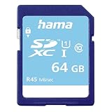 Hama Speicherkarte SDHC 64GB (SD-2.0 Standard, Class 10, Datensicherheit dank mechanischem Schreibschutz, Beschriftungsfeld)