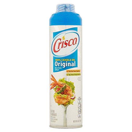 Crisco 100% Canola Oil Original No Stick Spray, 6 oz, 2 pk